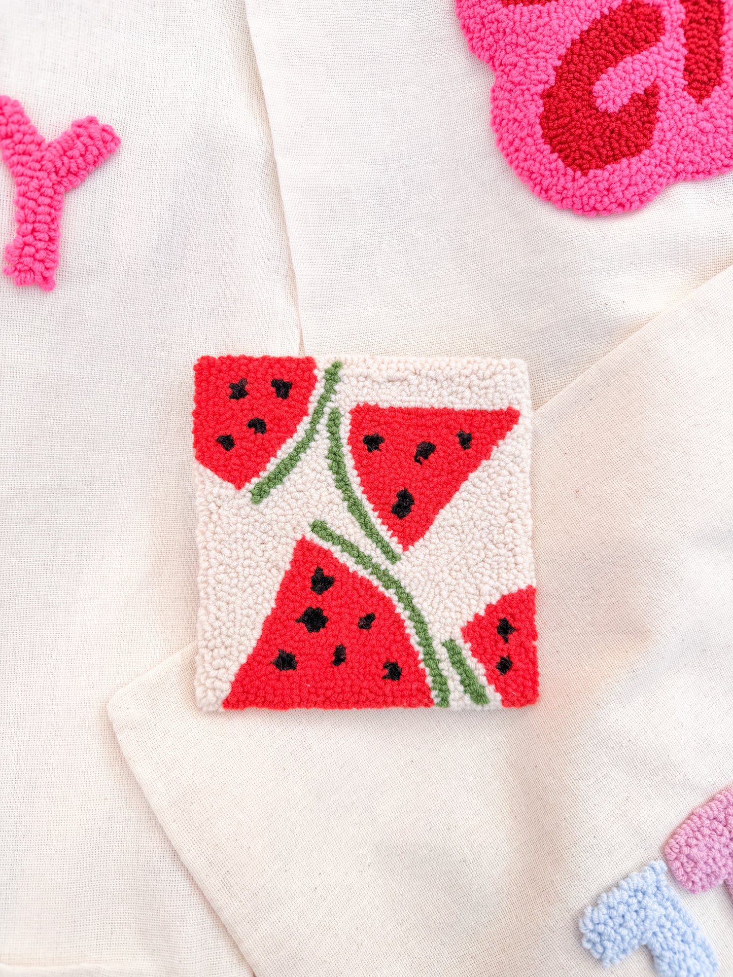 Watermelon square coaster