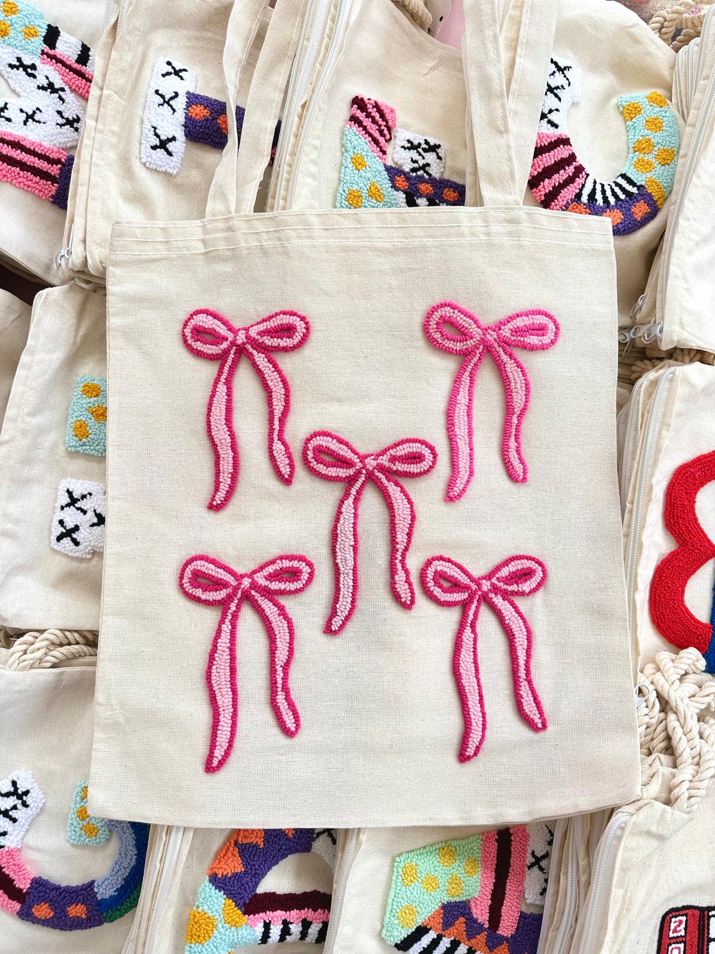 Pink Bow tote bag