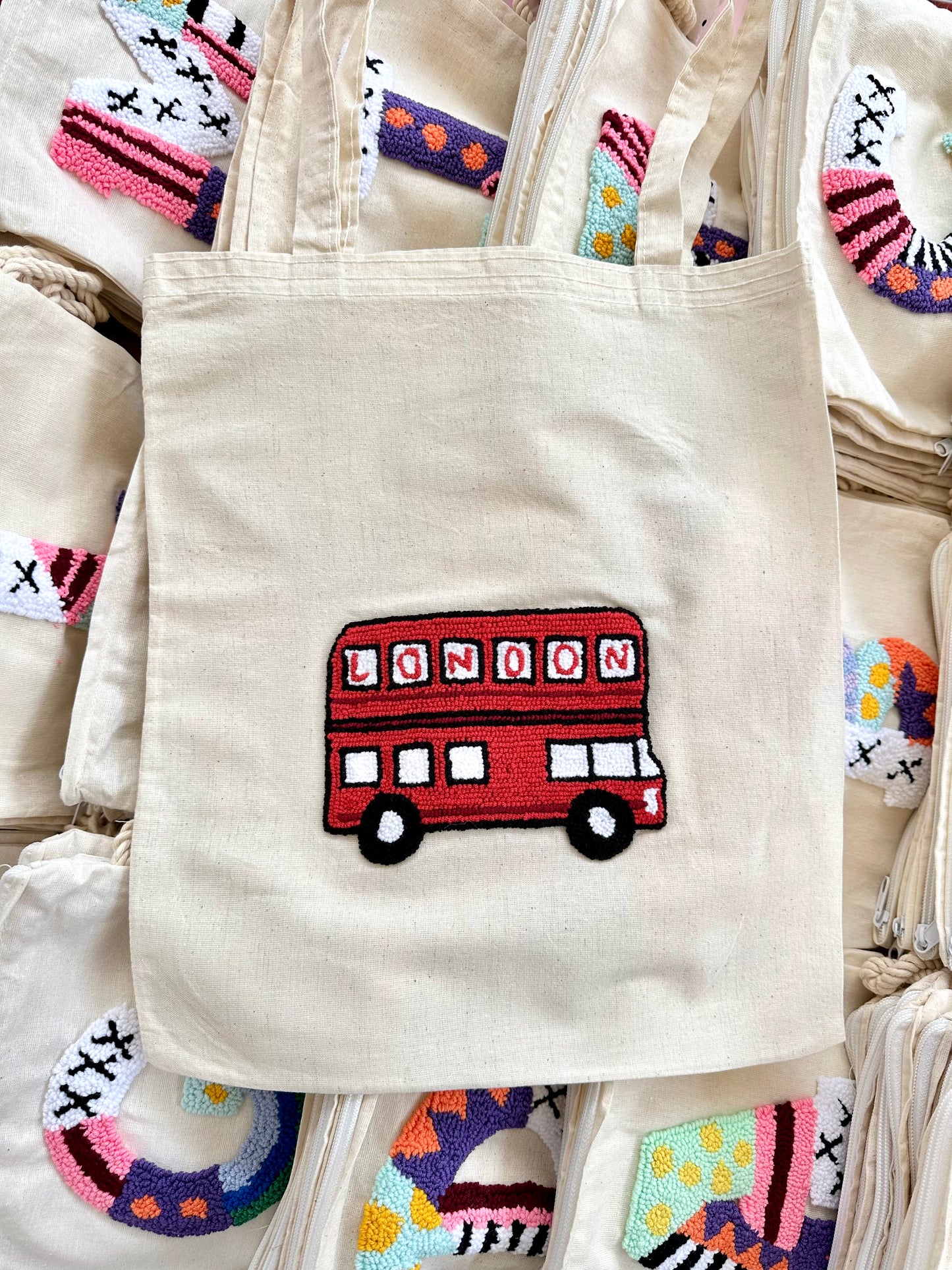 London bus tote bag