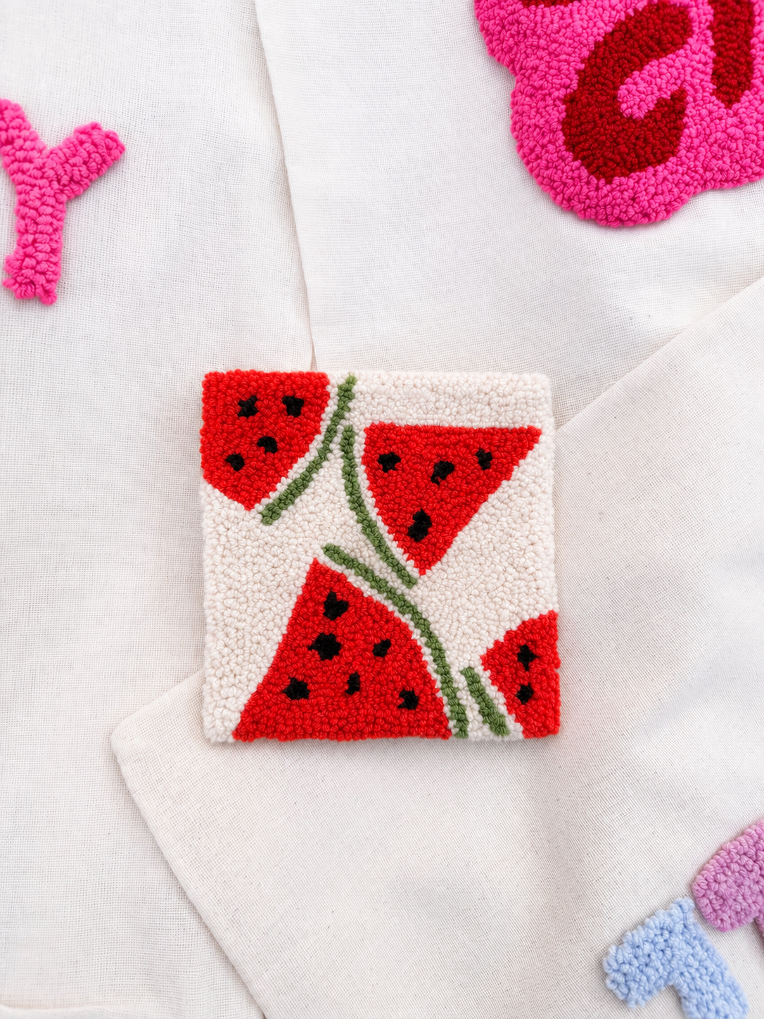 Watermelon square coaster