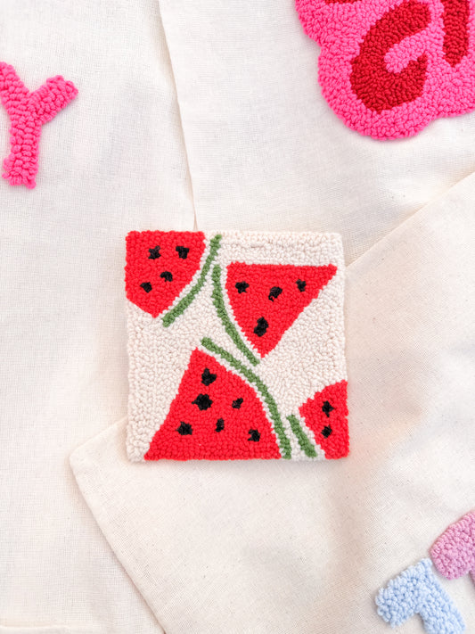 Watermelon square coaster