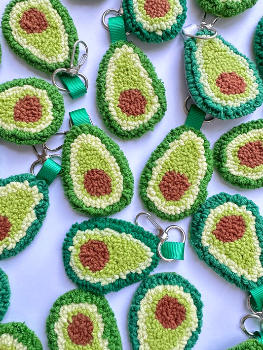 Avocado keychain