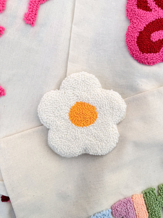 Pastel yellow flower coaster
