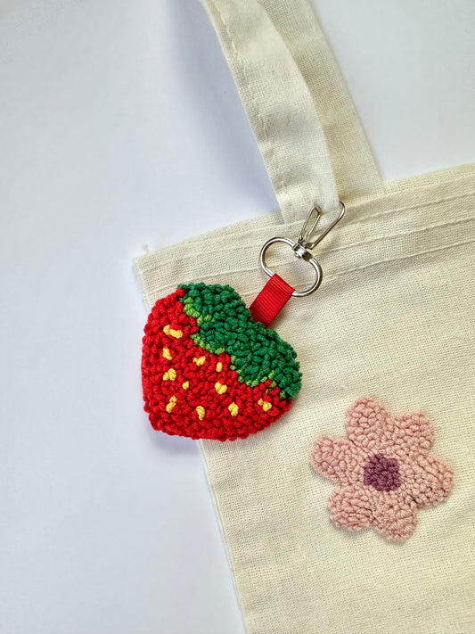Strawberry keychain