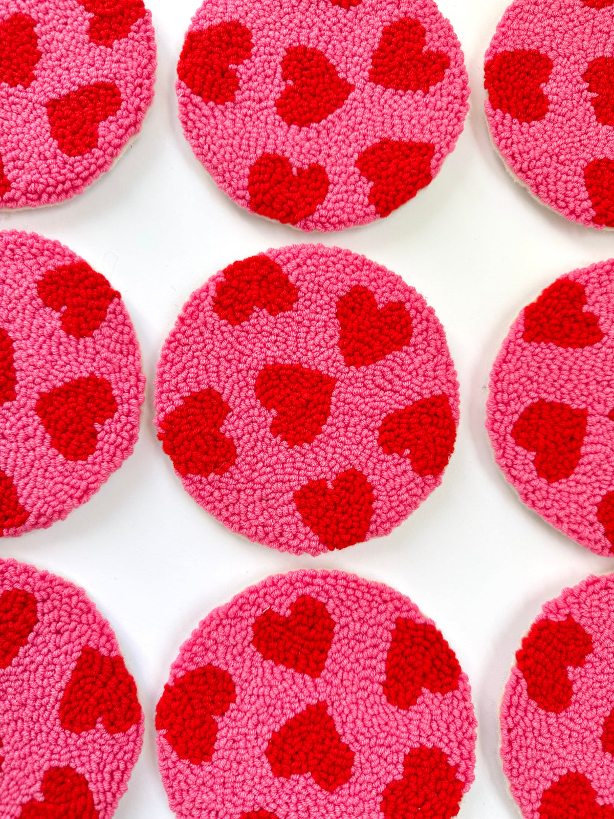 Mini hearts coaster