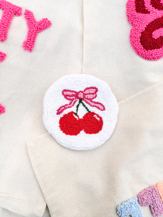 Cherry bow coaster