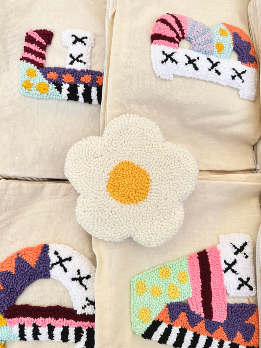 Pastel yellow flower coaster