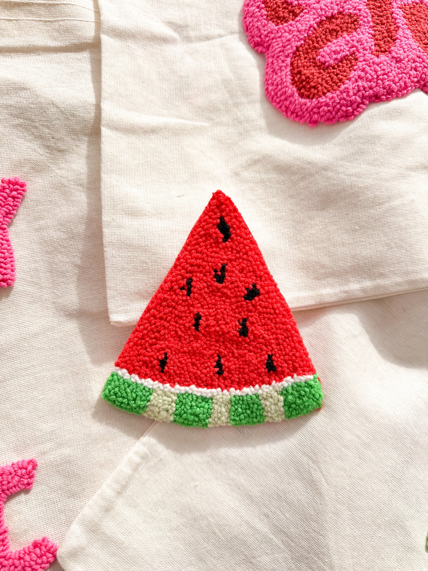 Watermelon slice coaster