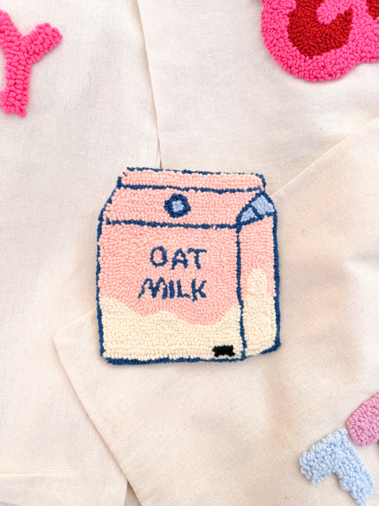 Oat milk coaster