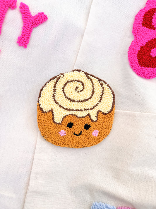 Cinnamon bun coaster
