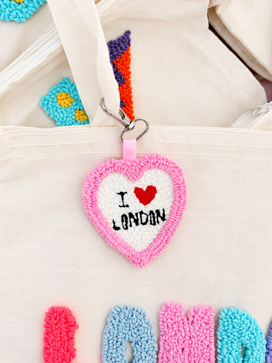 I love London heart keychain