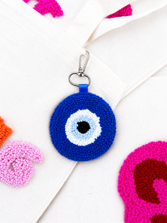 Evil eye keychain