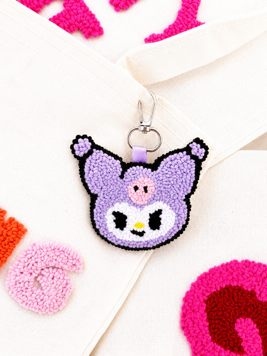 Kuromi charm keychain