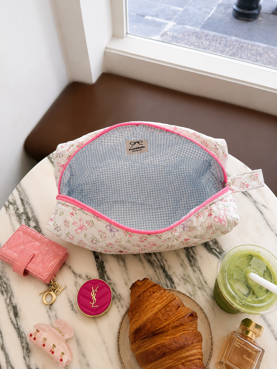 Blossom Bow Makeup bag