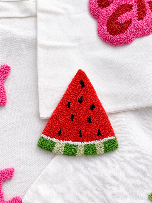 Watermelon slice coaster