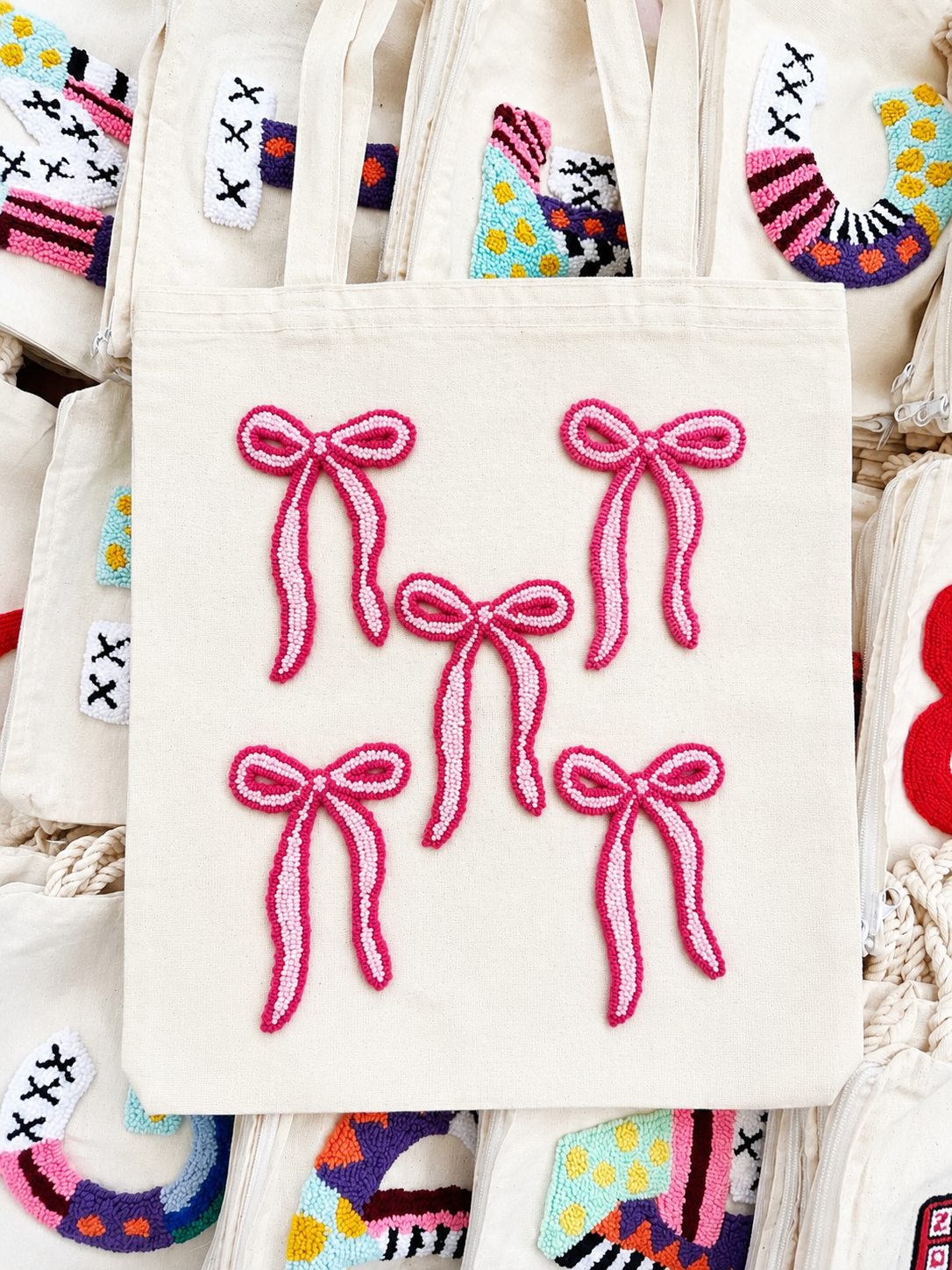 Pink Bow tote bag