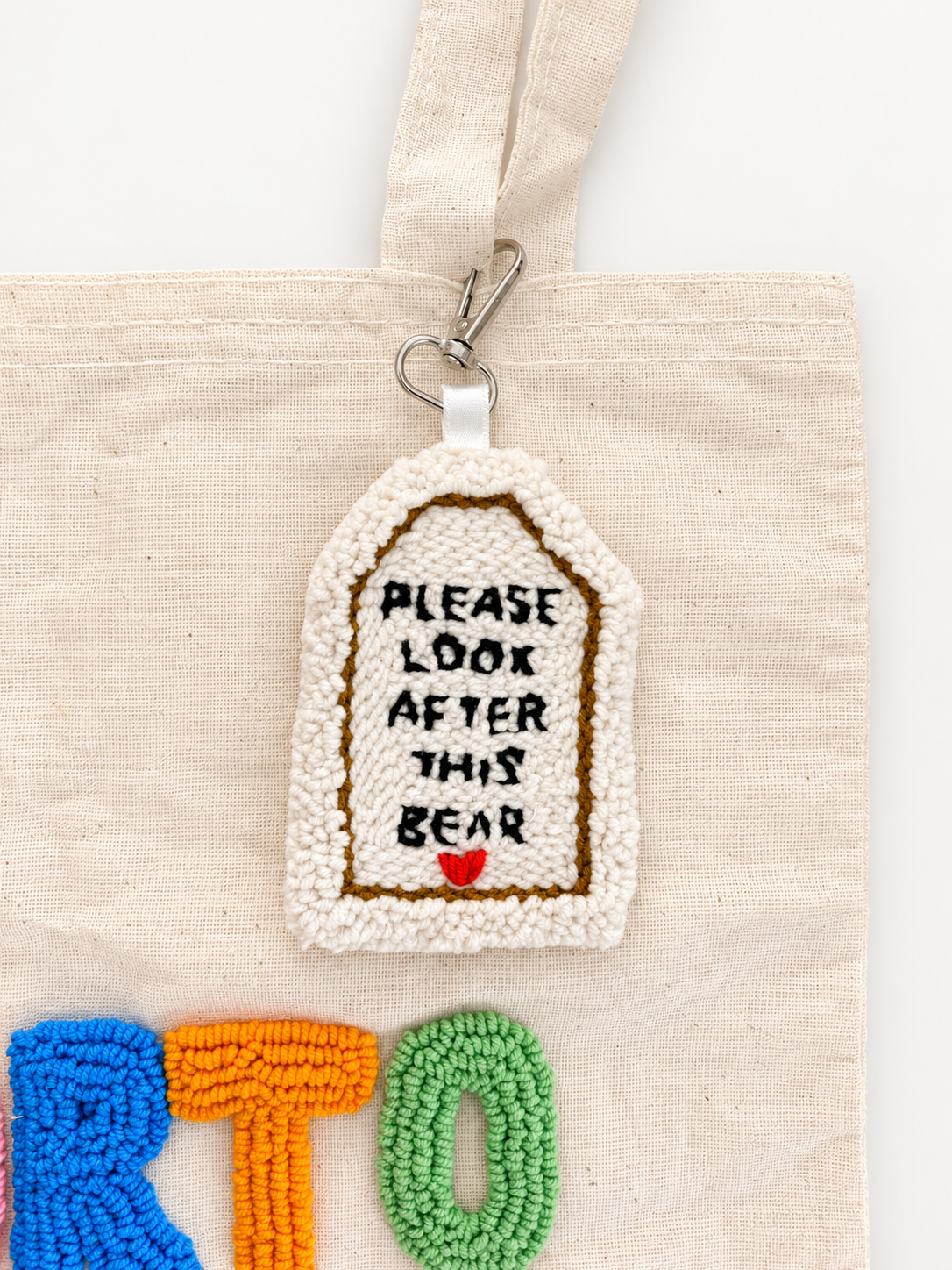 Paddington tag keychain