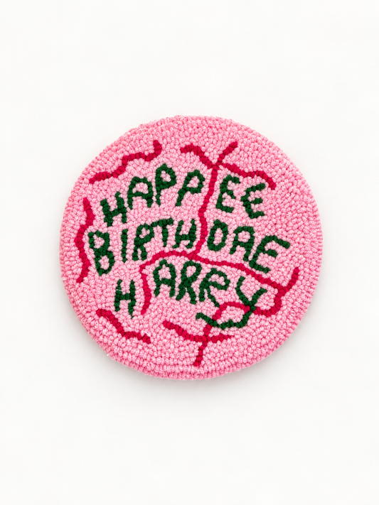 Happy birthday Harry coaster
