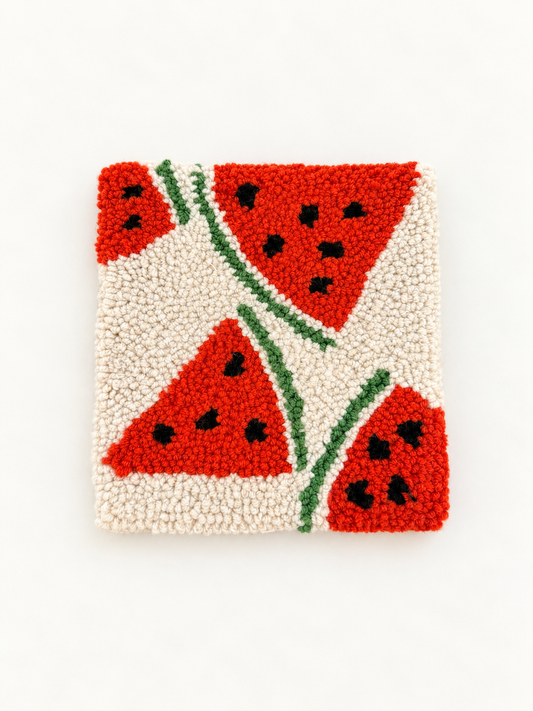 Watermelon square coaster