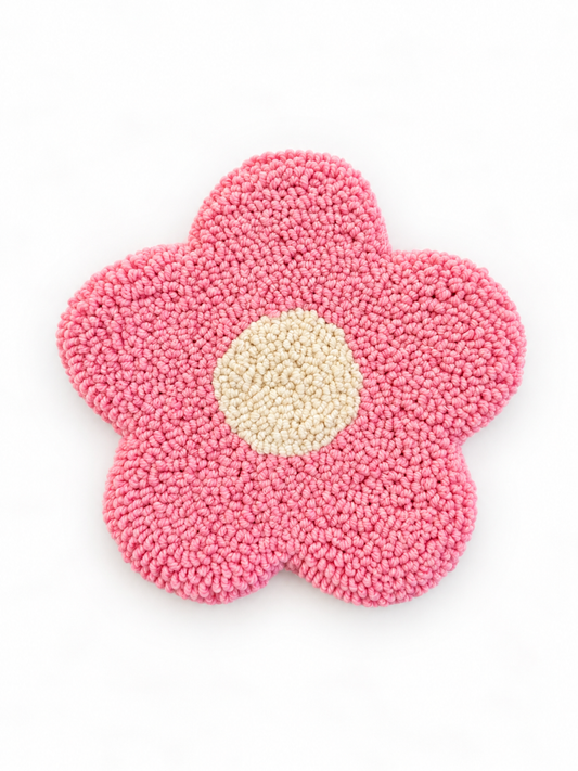 Pink flower coaster