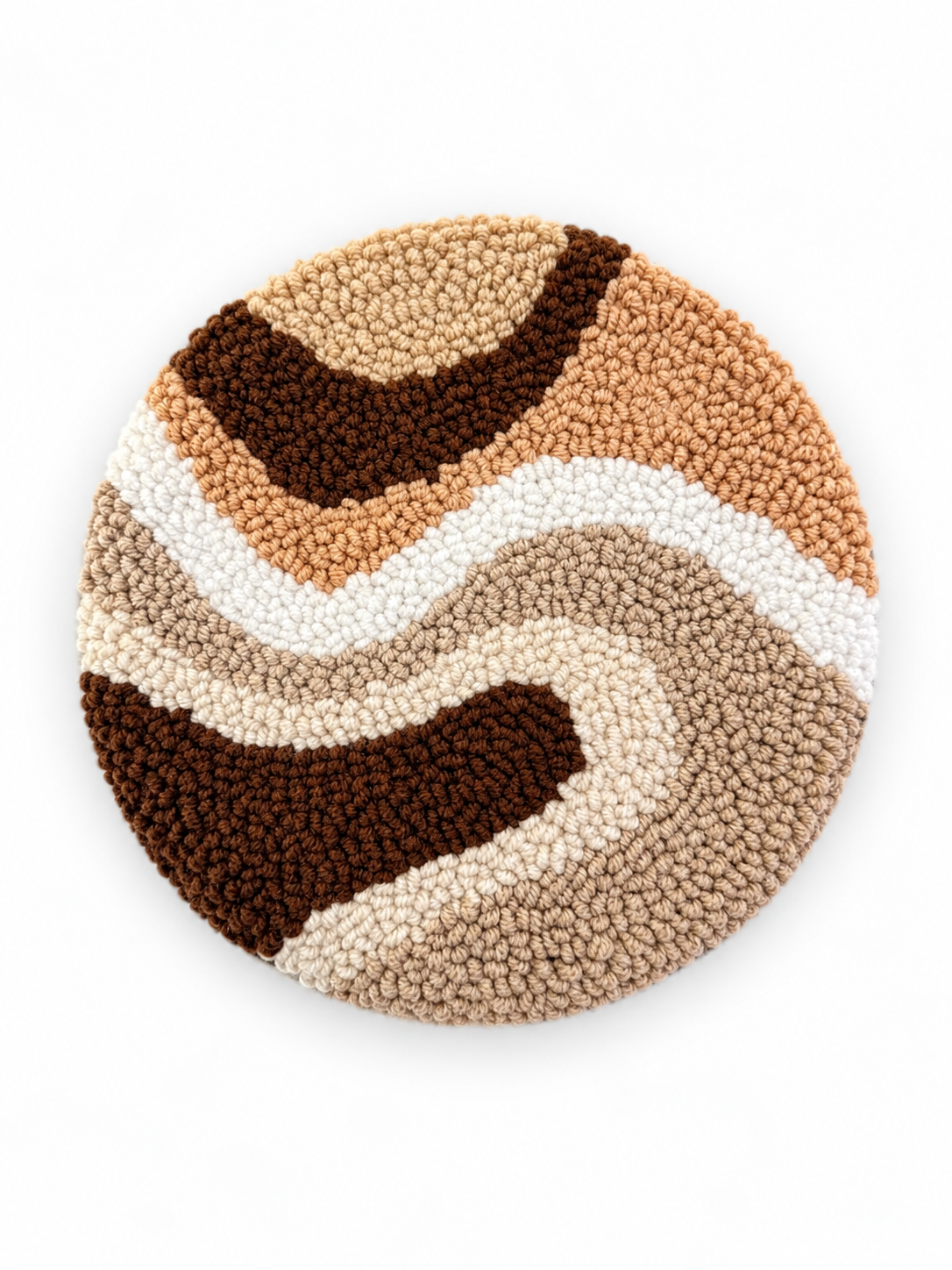 Brown swirl coaster