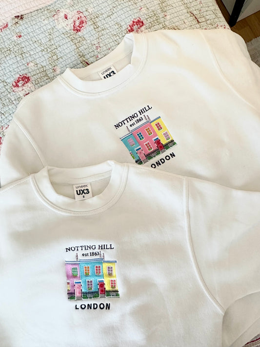 Notting hill coloured houses sweatshirt